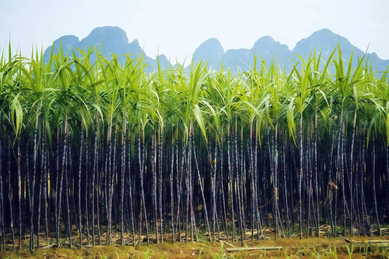 Guangxi sugarcane fields in Guangxi, China