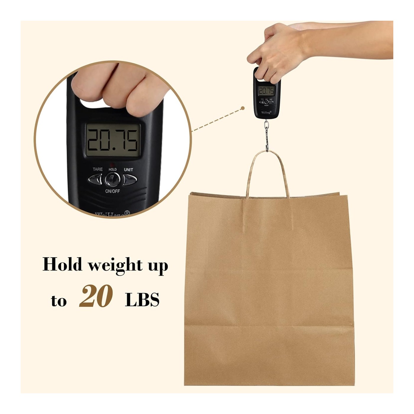 14" x 10" x 15.75" Kraft Paper Takeout Bag (Twisted Handles) thumbnail 3