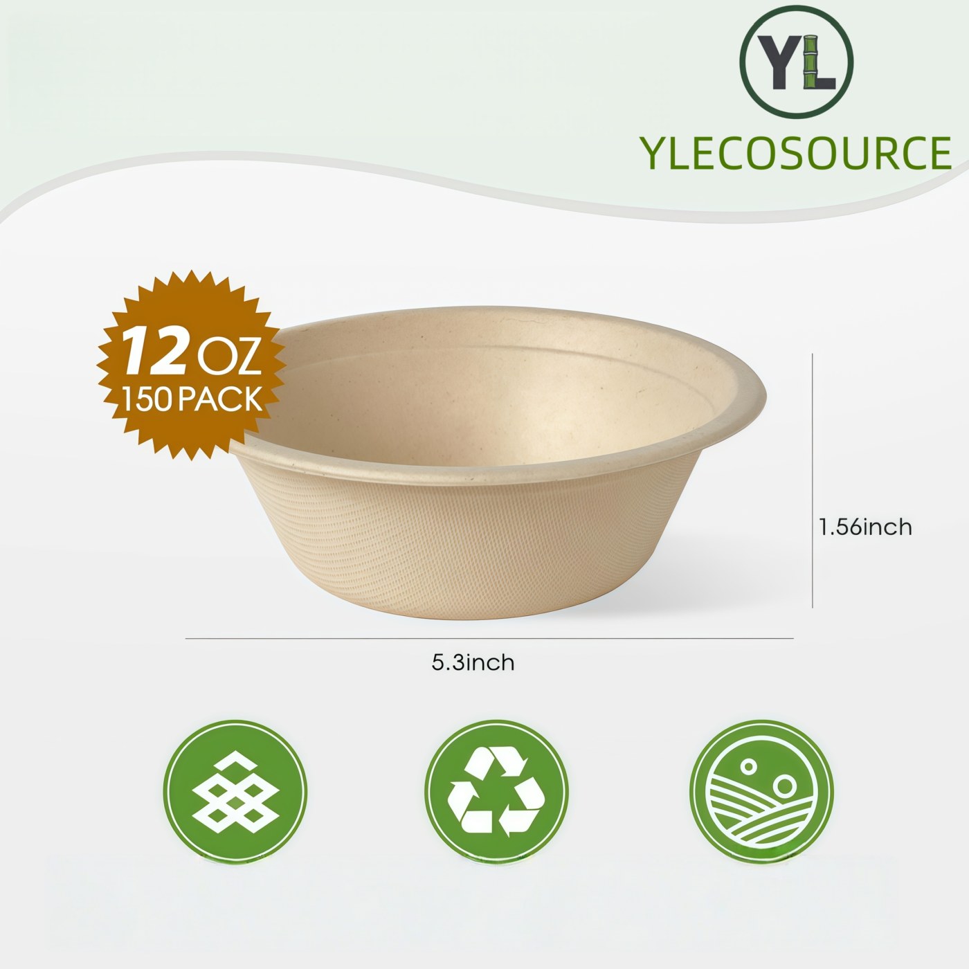 12oz Fiber Bowl thumbnail 2