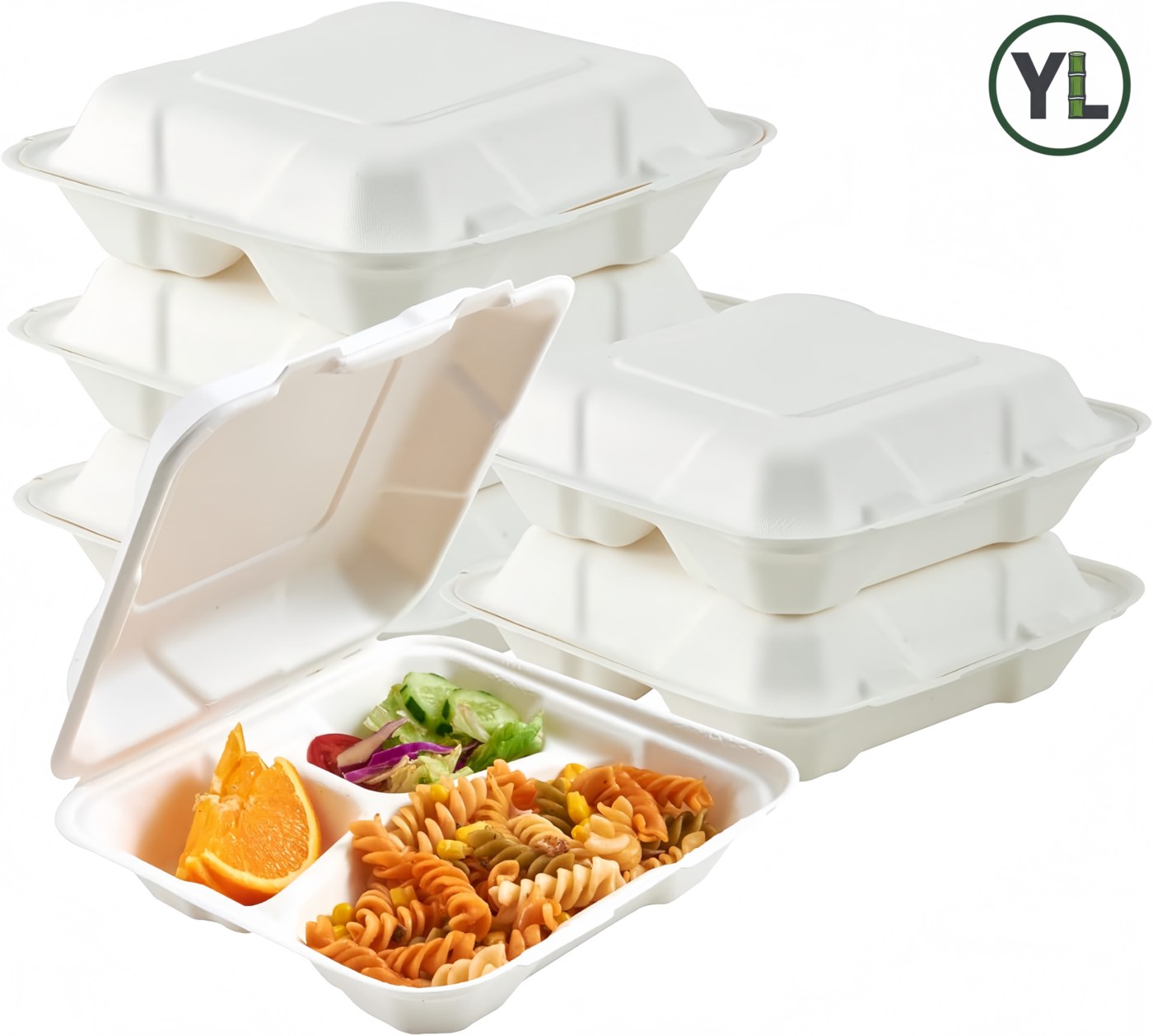 9" x 9" 3-Comp Clamshell thumbnail 7