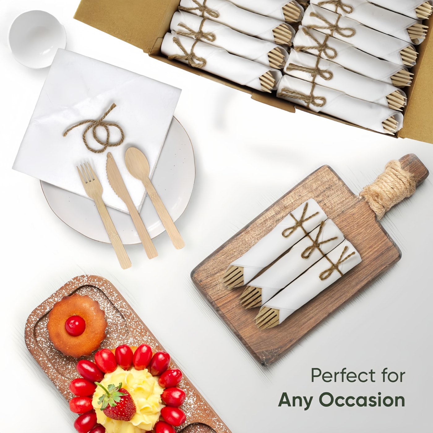 Bamboo Cutlery Kit (with Napkin) thumbnail 4