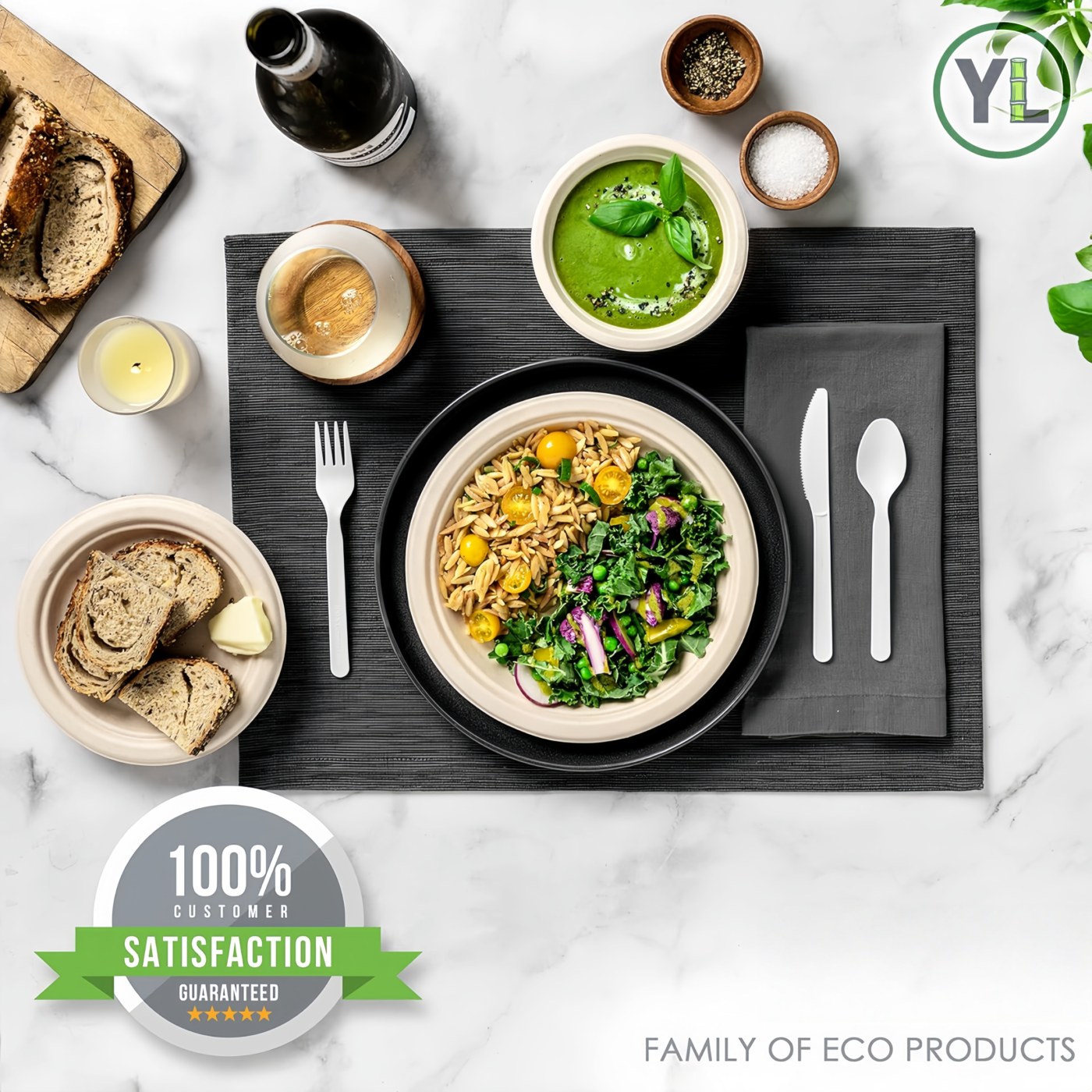 CPLA Cutlery Kit (Black) thumbnail 3