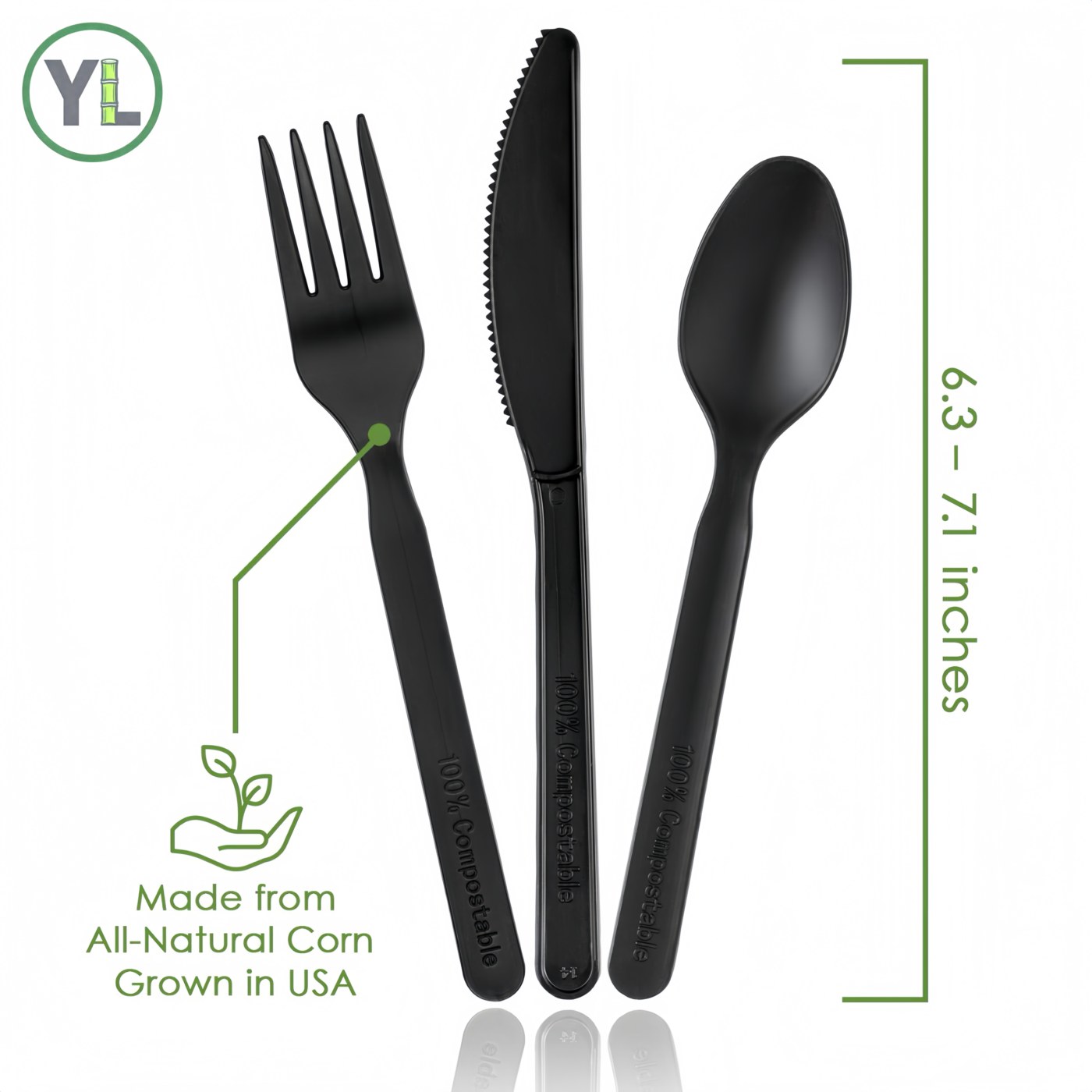 CPLA Cutlery Kit (Black) thumbnail 8