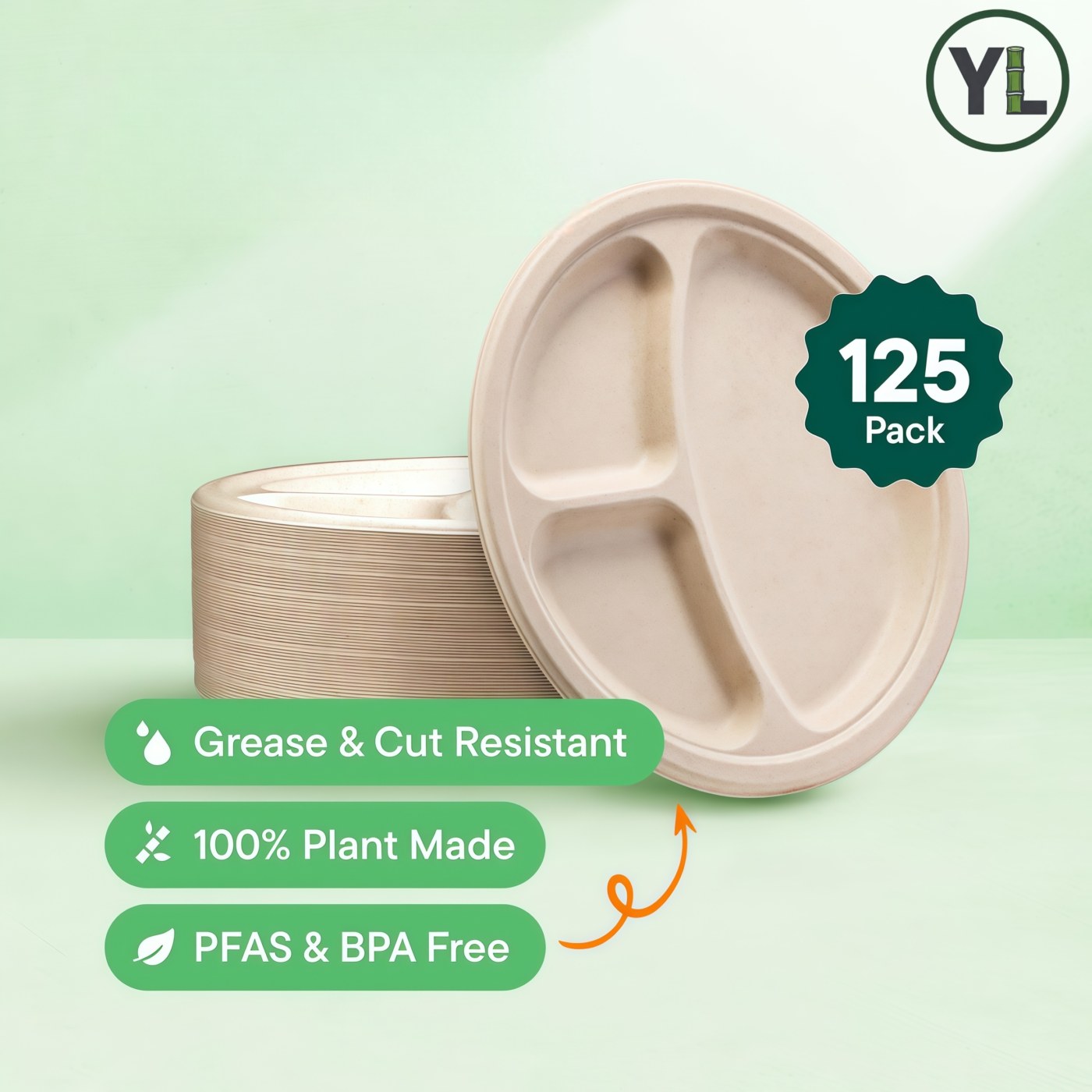 10-inch 3-Comp Plate thumbnail 5