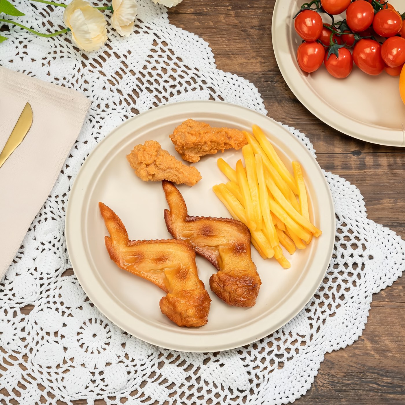 10-inch Round Plate (White) thumbnail 2