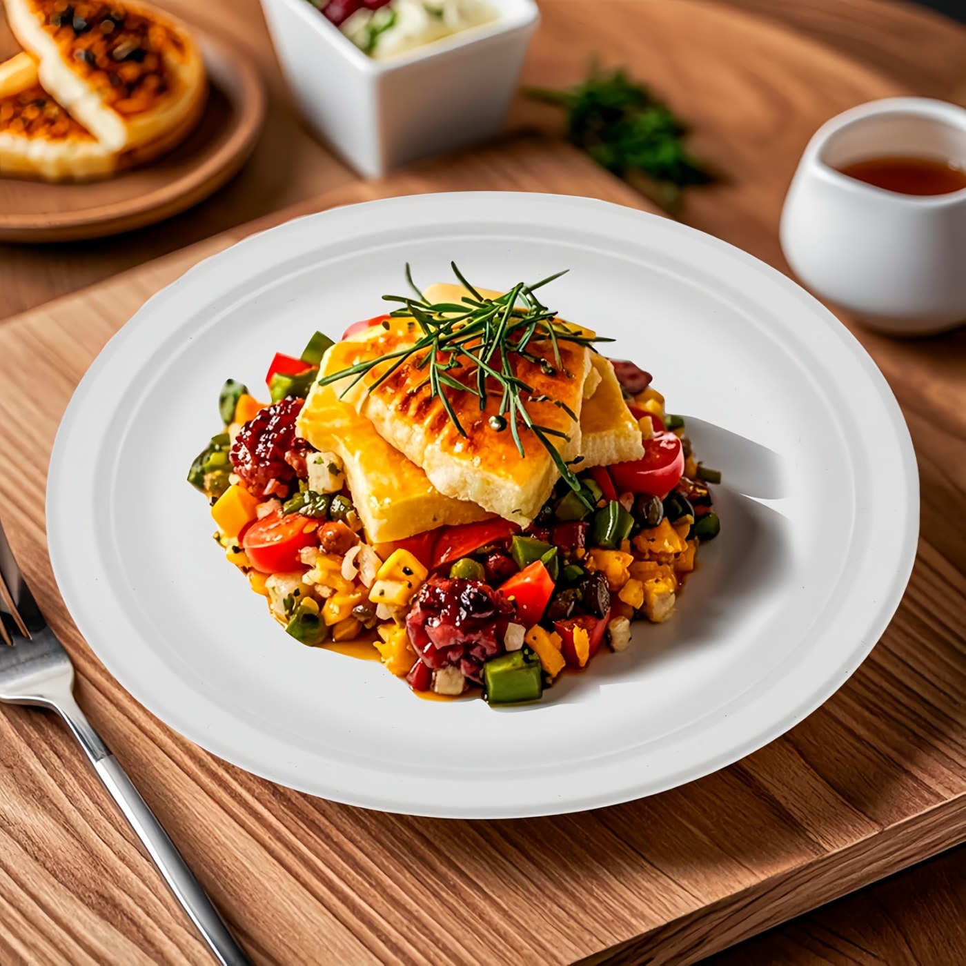 10-inch Round Plate (White) thumbnail 5