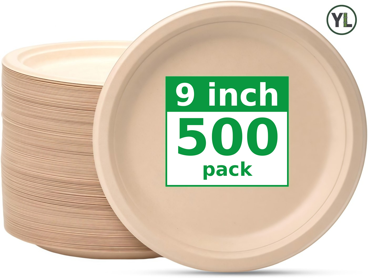 9-inch Round Plate (Natural)