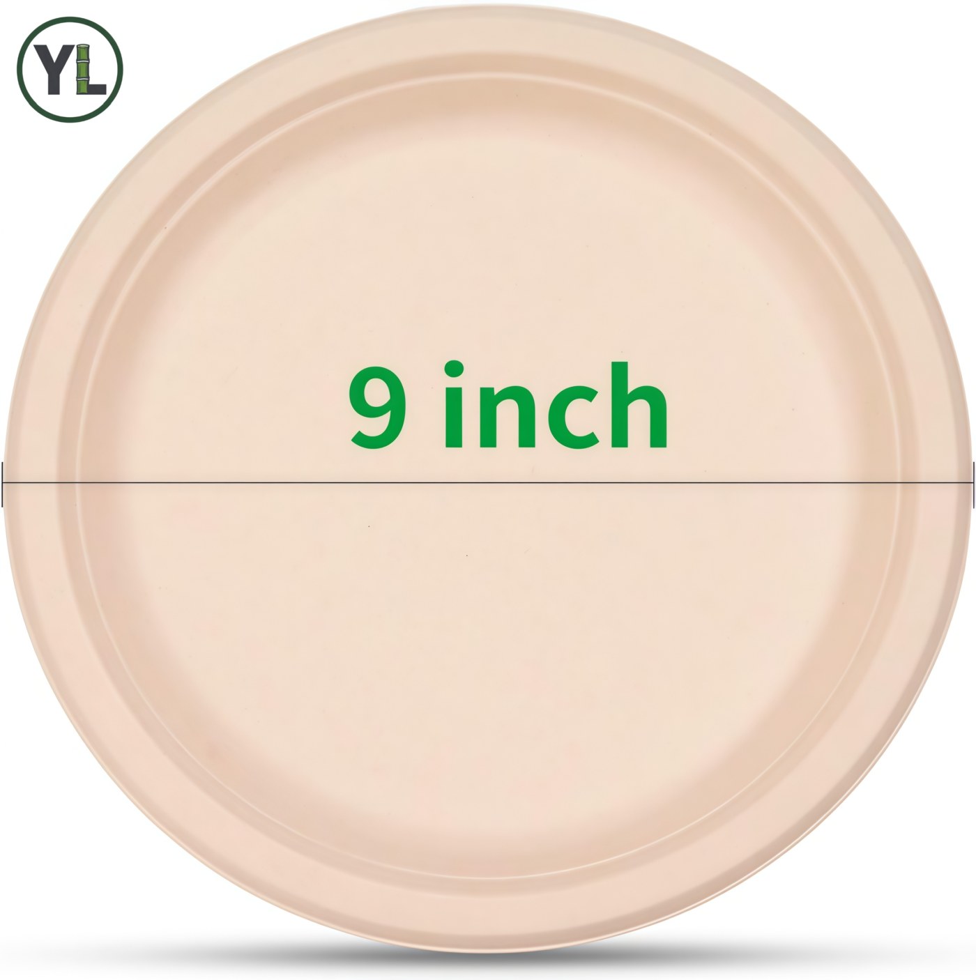9-inch Round Plate (Natural) thumbnail 2