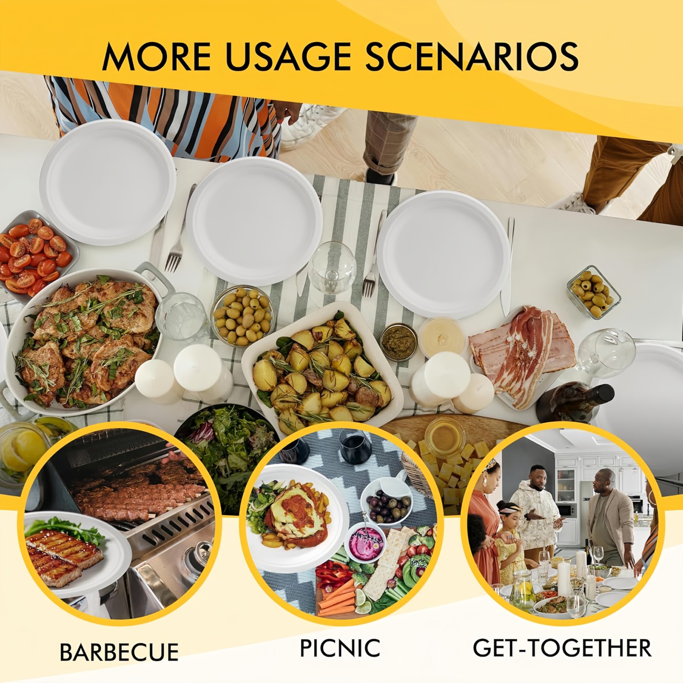 9-inch Round Plate (White) thumbnail 8