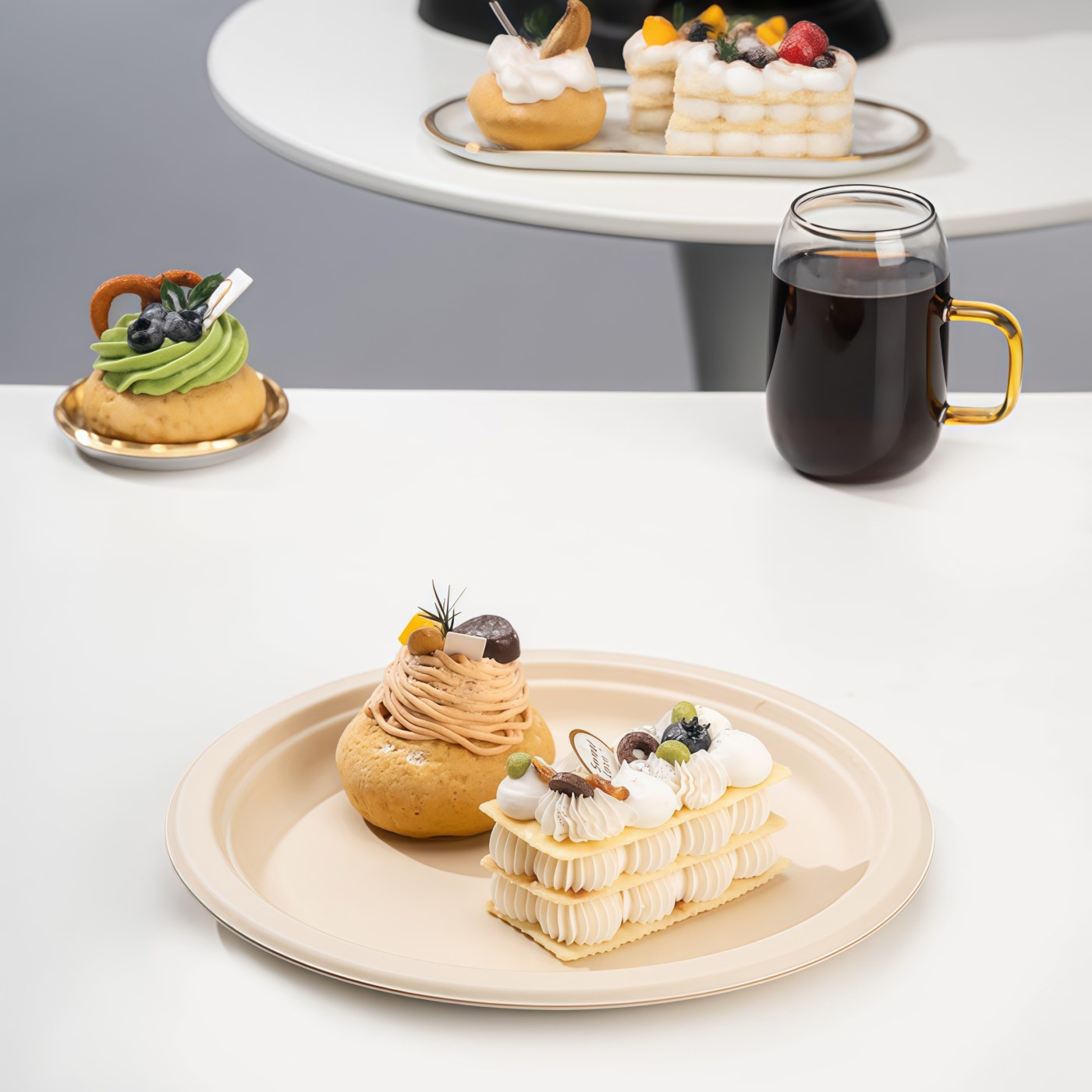 9-inch Round Plate (White) thumbnail 6