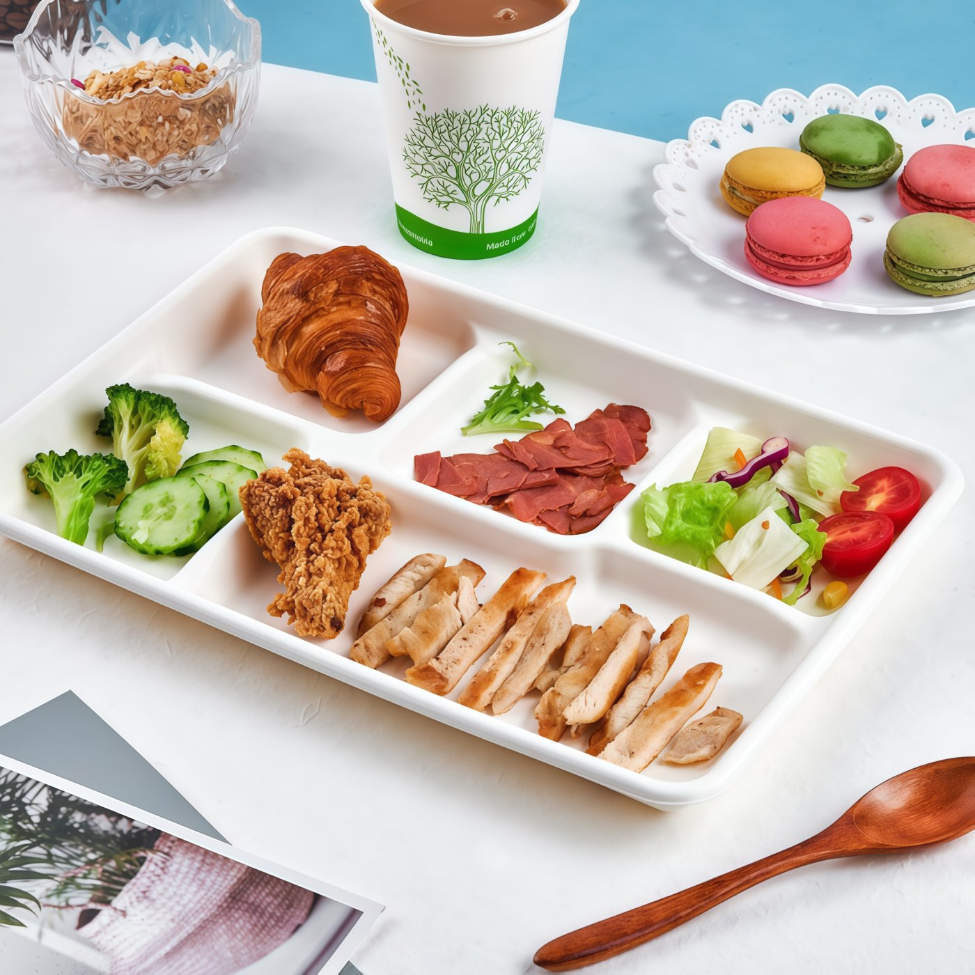 School Lunch Tray (5-Comp) thumbnail 5