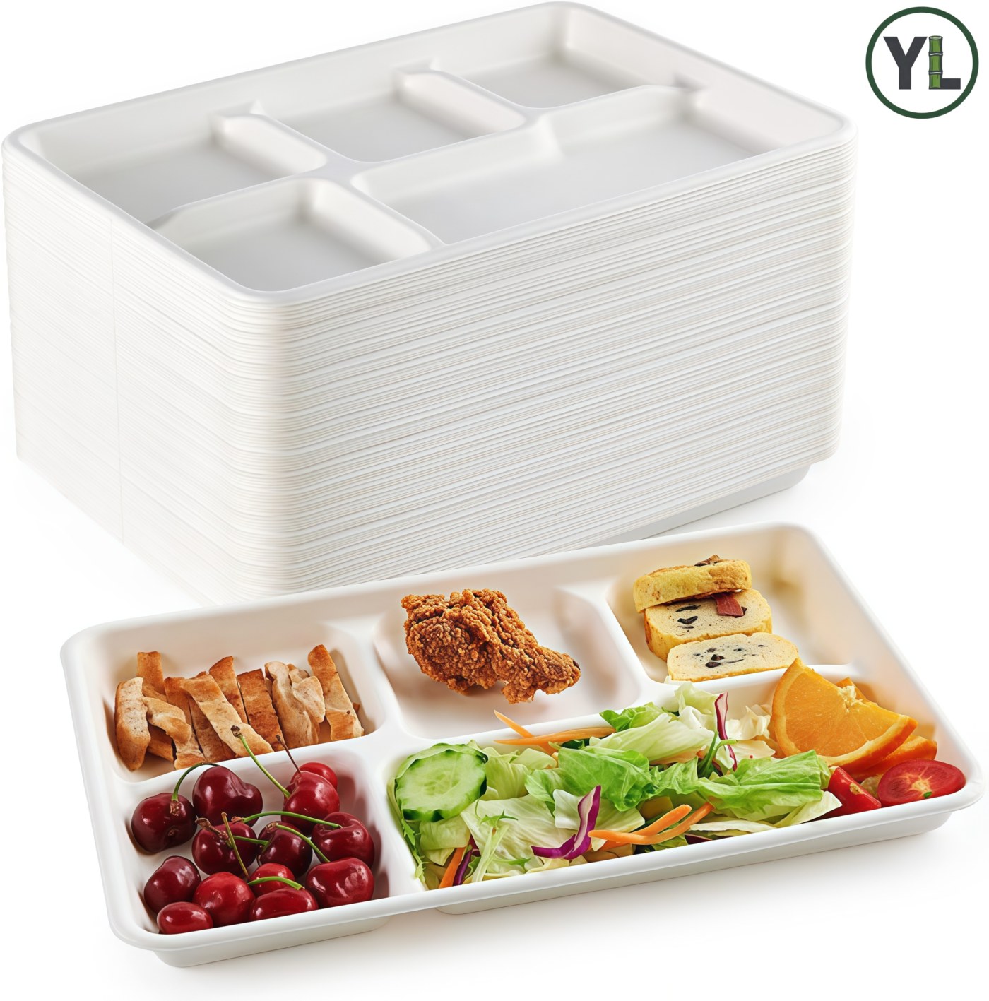 School Lunch Tray (5-Comp)